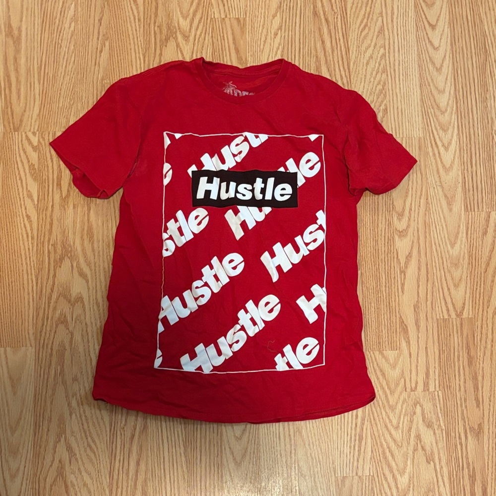 Kids' Red Hustle Graphic Short-Sleeve Tee